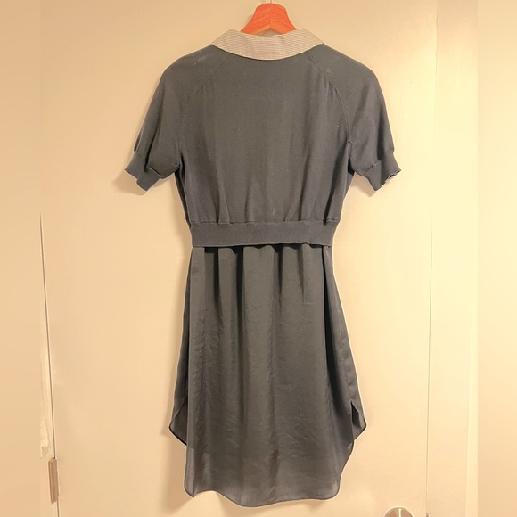 Carven Black Cotton Blend Dress M - Picture 3 of 6